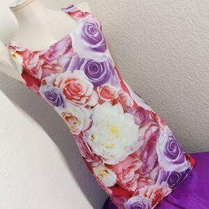 Datura Pastel Rose Tank Dress Kawaii Gyaru Y2K Party Bright Cosplay Costume Gal